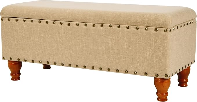 HomePop Large Rectangle Storage Bench by HomePop