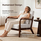 Mid Century Accent Chair, Comfy Arm Chair - Image 4