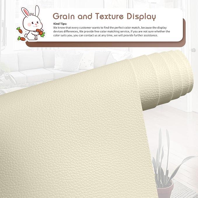 KING MOUNTAIN Leather Repair Patch, 12 x 60 Inches self Adhesive Leather Repair - Image 2