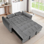 65 Inch Convertible Sleeper Sofa, 3-in-1 Sleeper Loveseat - Image 6