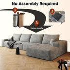 AUGOP 136" Sectional Couches for Living Room Modern Modular Sofa - Image 5