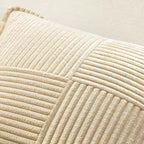 MIULEE Decorative Lumbar Throw Pillow Covers 12x20 Inch Cream 2 Pack | Boho - Image 5