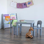 Humble Crew Kids Plastic Table and Chair Set, Toddler Activity Table - Image 3