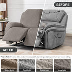 Timeles Recliner Covers Extra Wide Recliner Loveseat Covers Oversized Reclining - Image 4