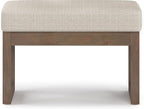 SIMPLIHOME Milltown Small Ottoman Bench - Image 4