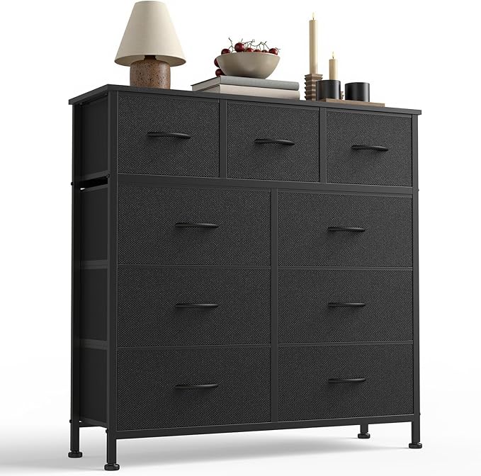 DUMOS 9 Drawer Dresser for Bedroom, Fabric Storage Organizer - Image 3