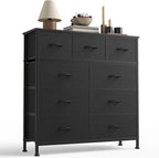 DUMOS 9 Drawer Dresser for Bedroom, Fabric Storage Organizer - Image 3
