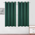 Blackout Curtains 52 x 45 inch/Green Curtains Set of 2 Panels/Thermal Insulated by Lemomo