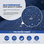 DANGHOOGY Wicker Chair Cushions, Waterproof Outdoor Loveseat Cushions - Image 4