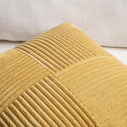 Fancy Homi 2 Packs Mustard Yellow Lumbar Decorative Throw Pillow Covers 14x24 - Image 3