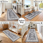 HEBE Boho Kitchen Mats for Floor 24''x60'', Non Slip Washable Runner Rug | - Image 8