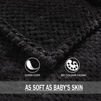 Exclusivo Mezcla Soft Waffle Fleece Bed Blanket King Size, Cozy Flannel - Image 8