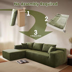 ovios 104" Cloud Boneless Couch - Image 4