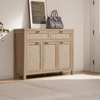 SICOTAS Rattan Sideboard Buffet Cabinet - Image 8
