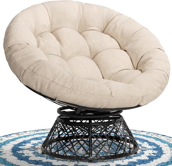 Bme 40" Ergonomic Wicker Papasan Chair by Bme