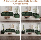 mikibama Modular Sectional Sofa, 111.5 Inch L Shaped Couch Set - Image 9