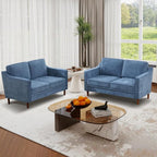 Kingfun 56" Chenille Sofa, Loveseat Couch, Mid Century Modern Love Seat Couches - Image 4