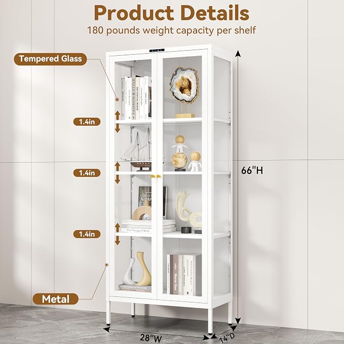 Polup Glass Display Cabinet - Image 2