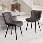 YOUNUOKE Dining Chairs Set of 2 Upholstered Mid Century Modern Kitchen Chair by YOUNUOKE