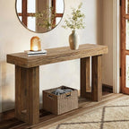 HOKYHOKY Reclaimed Solid Wood Console Table, Rectangular Couch Tables Behind - Image 6