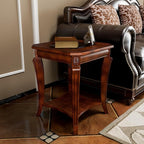 Traditional Distressed Farmhouse Style Coffee Table Set - Image 5