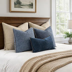 MIULEE Decorative Couch Throw Pillow Covers 18x18 Inch Dark Blue 2 Pack | - Image 6