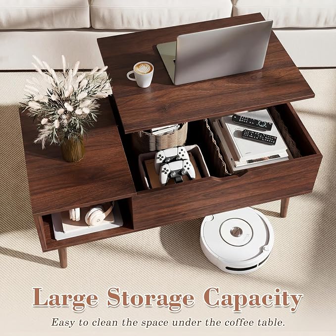 OLIXIS Wood Lift Top Coffee Table - Image 6