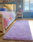 Purple Rug 2' x 6' Shaggy Runner Rugs - Image 5