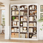 FACBOTALL 71" Triple Wide Bookshelf, 6 Tier Tall Bookshelf, Large Bookcase - Image 4