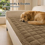Smiry Couch Cover for Dogs, Non Slip Fuzzy Pet Sofa Covers Washable | Sofa - Image 9