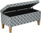 HomePop Large Decorative Storage Bench - Image 6