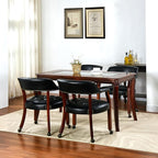 59” Dining Table with 8mm Tempered Glass Top, Farmhouse Kitchen Dinner Table - Image 8