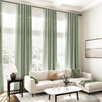 Desert Sage Linen Curtains 84 Inch Length 2 Panels Set - Image 7