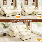 Ihanherry Modular Convertible Sectional Sofa Bed, Reversible Chaise & Storage - Image 3