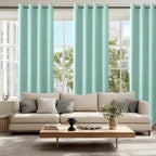 Blackout Curtains for Bedroom, 52 x 96 Inches Long, 2 Panels, Aqua | Thermal - Image 2