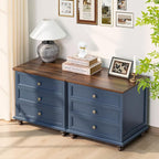 Joaxswe 24" Wide Farmhouse Night Stand, Large End Table - Image 7
