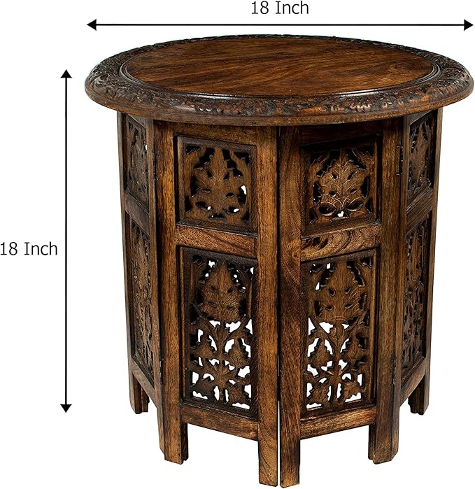 Solid Wood Accent End Table - Image 3