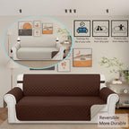Reversible Couch Cover for 3 Cushion, Pet Friendly Water Repellent Couch Sofa - Image 2