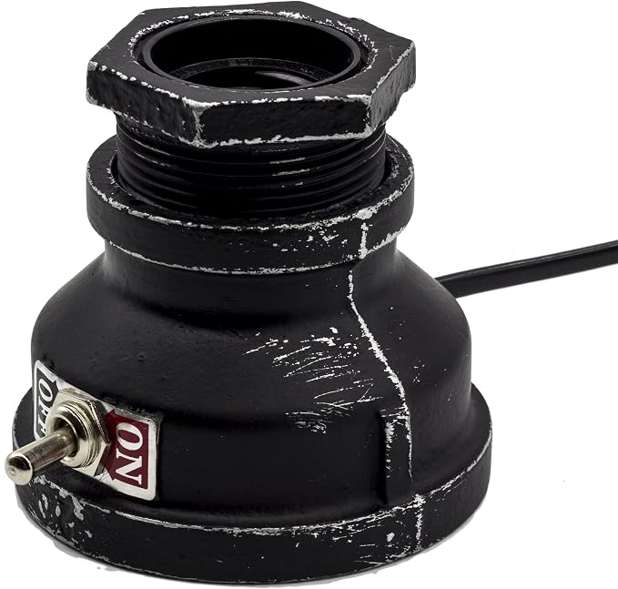 Loft Style Lamp, Corporal Black Steampunk Industrial Vintage Style, Water Pipe - Image 5