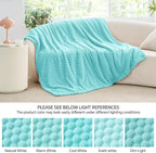 BEDELITE Aqua Twin Blanket for Couch, Soft Cozy Gifts for Women, 60 * 80 | 3D - Image 7