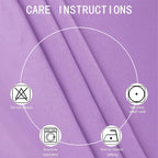Lavender Blackout Curtains 38 x 63 Inch Length/Set of 2 Curtain Panels/Thermal - Image 4