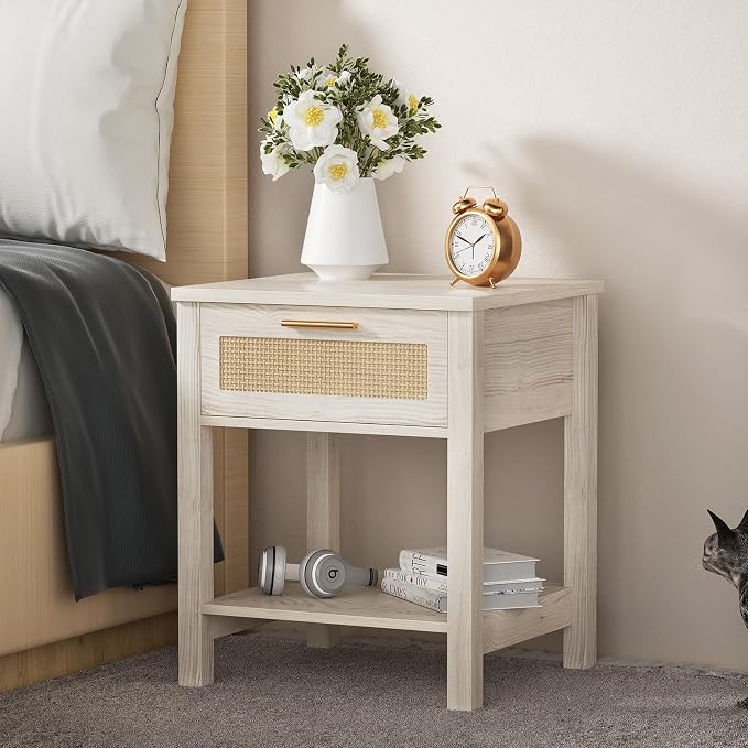 Set of 2 Nightstands, Modern End Table - Image 6