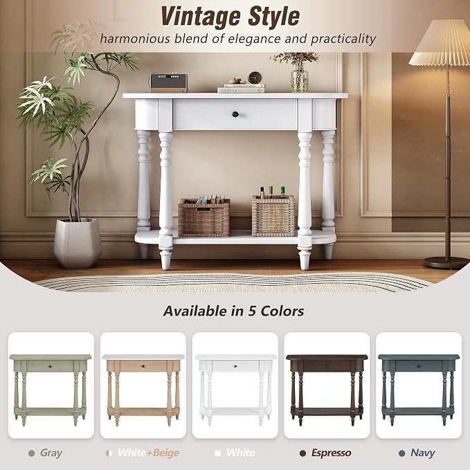 Retro Curved Console Table - Image 7