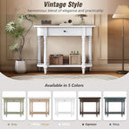 Retro Curved Console Table - Image 7