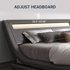 Allewie King Size LED Platform Bed Frame - Image 4