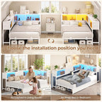 Hasuit Corner Twin Bed Frame - Image 7