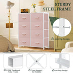 8-Drawer Dresser for Bedroom, Anti-Tip Tall Storage Organizer Chest of Drawers - Image 4