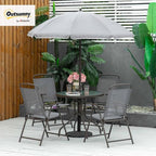 Outsunny 6 Piece Patio Dining Set - Image 2