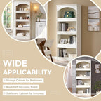 IFGET 76" Tall Arched Bookcase - Image 5