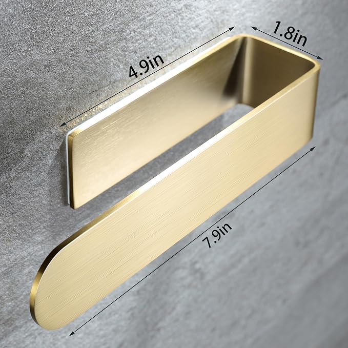 Taozun Adhesive Towel Rack/Hand Towel Holder, Stainless Steel Brushed Towel Ring - Image 5